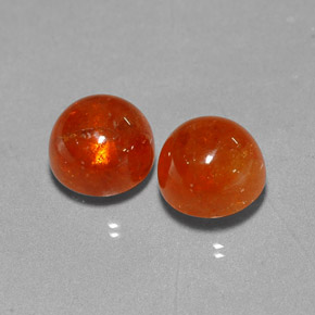 Pedras preciosas de granada espessartita laranja natural de  ct, transparente, transparente/translúcido