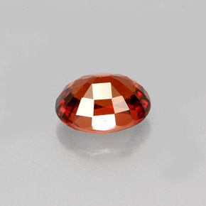 Granada espessartita laranja natural 1,22ct, corte oval, VS