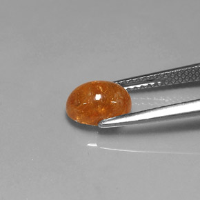 Granada espessartita laranja natural 2,45ct, transparente, transparente/translúcido