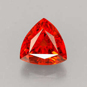 Granada espessartita laranja avermelhado Natural 1.52ct, Trilhão, VS