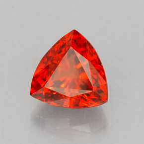 Granada espessartita laranja avermelhado Natural 1.52ct, Trilhão, VS