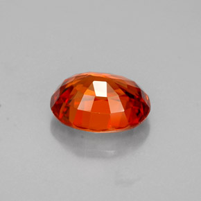 Granada espessartita Tangerina Natural 1.36ct, Corte Oval, VVS-VS