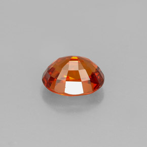 Granada espessartita laranja natural 1,37ct, corte oval, VVS-VS