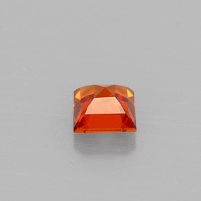 Granada espessartita Tangerina Natural 0.57ct, Quadrado, VVS