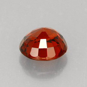 Granada espessartita laranja natural 1,42ct, corte redondo, VVS