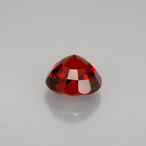 Granada espessartita laranja natural 1,55ct, corte redondo, VVS-VS