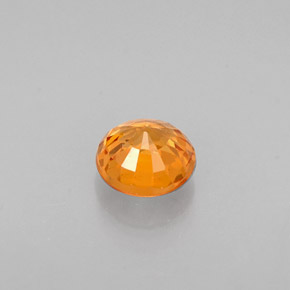 Granada Espessartita Tangerina Natural 0,70ct, Corte Redondo, VVS