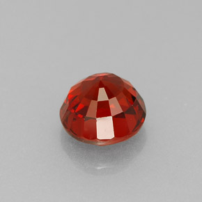 Granada espessartita laranja natural 0,95ct, corte redondo, VS
