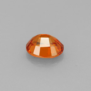 Granada espessartita laranja natural 0,94ct, corte oval, VS-SI