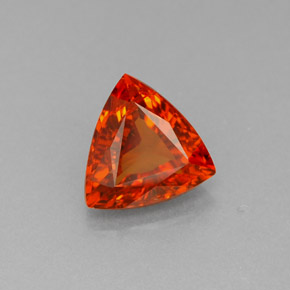 Granada espessartita laranja natural 1,34ct, trillion, SI