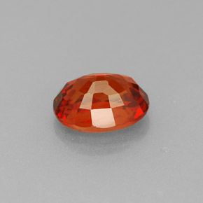 Granada espessartita Tangerina Natural 1.30ct, Corte Oval, VVS-VS