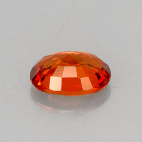Granada espessartita laranja natural 1,05ct, corte oval, VS