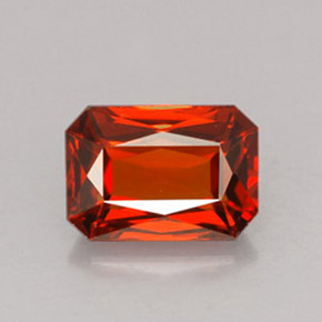 Granada espessartita Laranja Natural 2.12ct, Corte Esmeralda, VVS