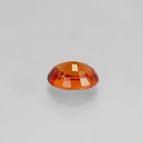 Granada espessartita laranja natural 0,98ct, corte oval, VVS-VS