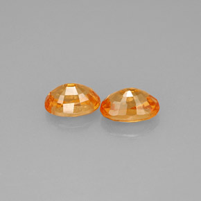 Pedras preciosas de granada espessartita laranja natural de  ct, corte oval, VS-SI