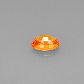 Granada espessartita laranja natural 0,63ct, corte oval, VS