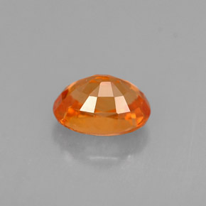 Granada espessartita laranja natural 0,78ct, corte oval, VS