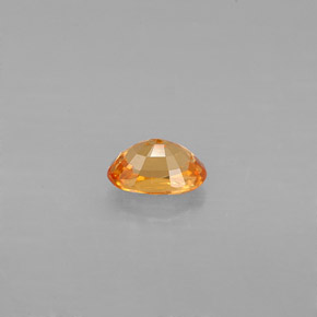 Granada espessartita laranja natural 0,71ct, corte oval, VS