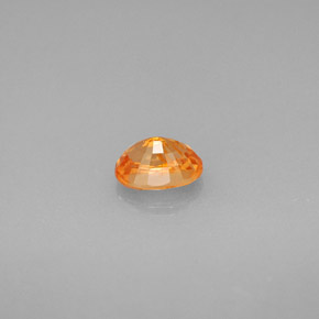 Granada espessartita laranja natural 0,72ct, corte oval, VS