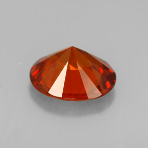 Granada espessartita laranja natural 1,73ct, corte oval, VS-SI