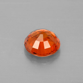 Granada espessartita Tangerina Natural 1.12ct, Corte Redondo, VS-SI