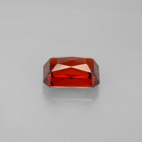 Granada espessartita Laranja Vermelho Natural 2.04ct, Corte Esmeralda, VVS-VS