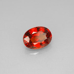 Granada espessartita laranja natural 2,10ct, corte oval, VVS