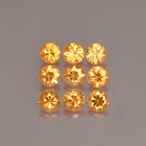 Pedras preciosas de Granada espessartita Laranja natural de  ct, Corte Redondo, VS