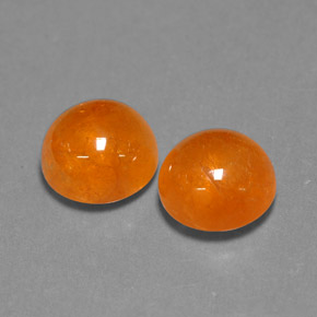 Pedras preciosas de granada espessartita laranja natural de  ct, transparente, transparente/translúcido