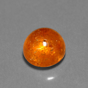 Granada espessartita laranja natural 3,93ct, transparente, transparente/translúcido