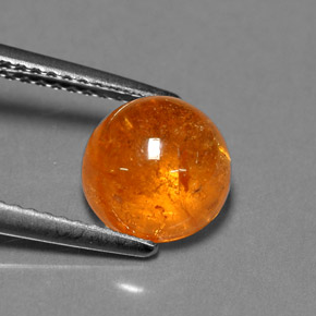 Granada espessartita laranja natural 3,93ct, transparente, transparente/translúcido