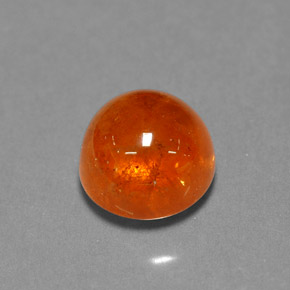 Granada espessartita laranja natural 3,94ct, transparente, transparente/translúcido