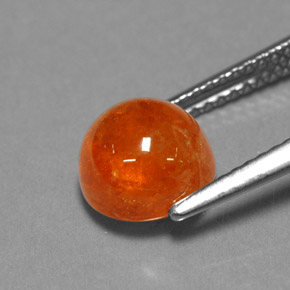 Granada espessartita laranja natural 3,94ct, transparente, transparente/translúcido