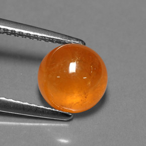 Granada espessartita laranja natural 3,68ct, transparente, transparente/translúcido