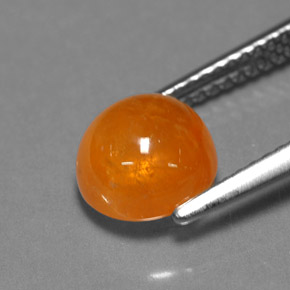 Granada espessartita laranja natural 3,68ct, transparente, transparente/translúcido