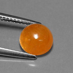 Granada espessartita laranja natural 3,02ct, transparente, transparente/translúcido