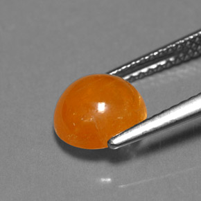 Granada espessartita laranja natural 3,02ct, transparente, transparente/translúcido