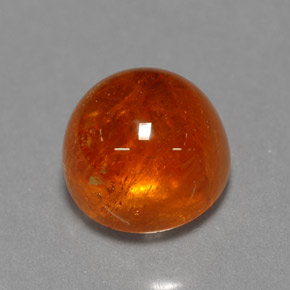 Granada espessartita laranja natural 3,42ct, transparente, transparente/translúcido