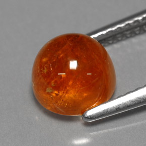 Granada espessartita laranja natural 3,42ct, transparente, transparente/translúcido