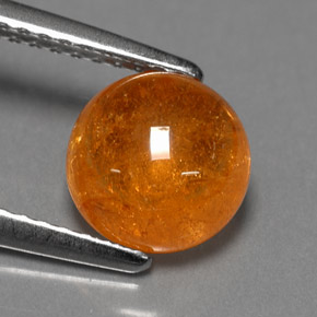 Granada espessartita laranja natural 2,50ct, transparente, transparente/translúcido