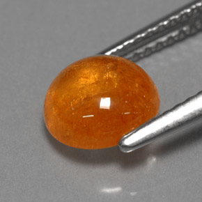 Granada espessartita laranja natural 2,50ct, transparente, transparente/translúcido