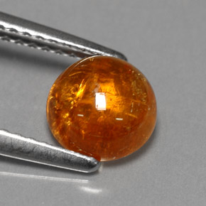 Granada espessartita laranja natural 2,10ct, transparente, transparente/translúcido