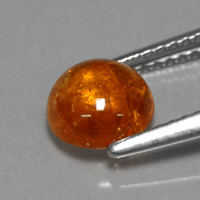 Granada espessartita laranja natural 2,10ct, transparente, transparente/translúcido