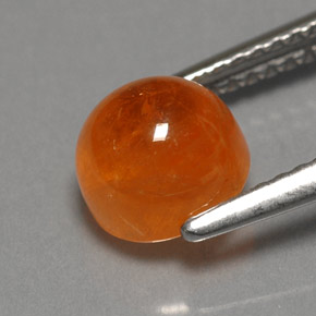 Granada espessartita laranja natural 2,87ct, transparente, transparente/translúcido