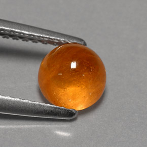 Granada espessartita laranja natural 1,70ct, transparente, transparente/translúcido