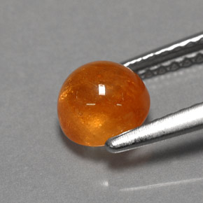 Granada espessartita laranja natural 1,70ct, transparente, transparente/translúcido