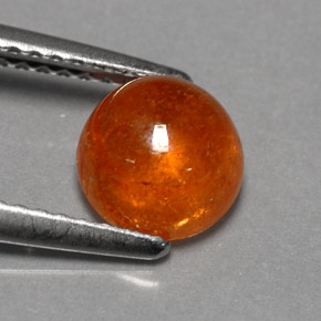 Granada espessartita laranja natural 2,17ct, transparente, transparente/translúcido