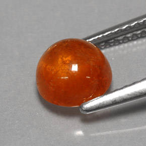 Granada espessartita laranja natural 2,17ct, transparente, transparente/translúcido