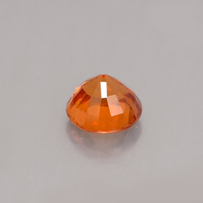 Granada Espessartita Tangerina Natural 1,09ct, Corte Redondo, VS