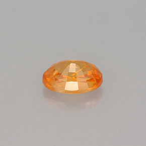 Granada espessartita laranja natural 0,73ct, corte oval, VS-SI